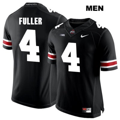 Men's NCAA Ohio State Buckeyes Jordan Fuller #4 College Stitched Authentic Nike White Number Black Football Jersey QK20X24QL